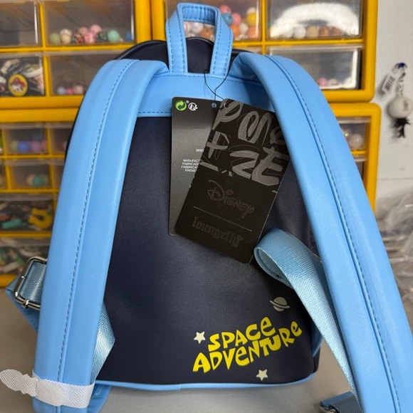 LOUNGEFLY DISNEY LILO & STITCH SPACE ADVENTURE GLOW IN THE DARK MINI BACKPACK - Picture 3 of 3